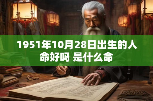 1951年10月28日出生的人命好吗 是什么命
