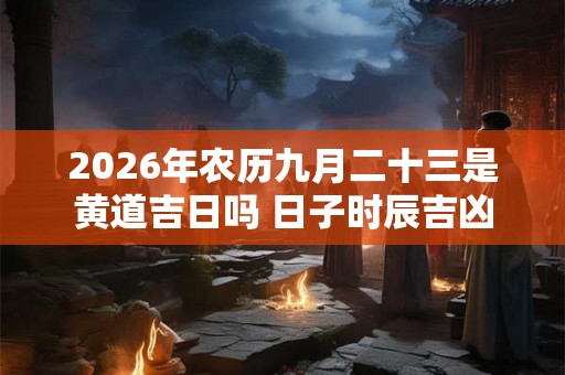 2026年农历九月二十三是黄道吉日吗 日子时辰吉凶 2026年农历九月二十三是黄道吉日吗 日子时辰吉凶