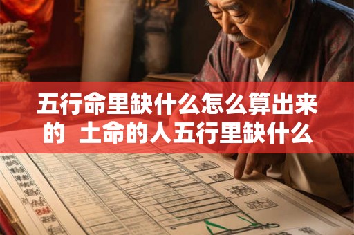 五行命里缺什么怎么算出来的  土命的人五行里缺什么