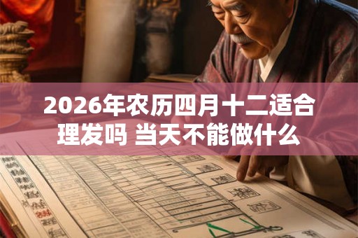 2026年农历四月十二适合理发吗 当天不能做什么 2026年农历四月十二适合理发吗 当天不能做什么