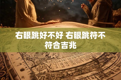 右眼跳好不好 右眼跳符不符合吉兆