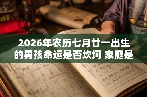 2026年农历七月廿一出生的男孩命运是否坎坷 家庭是否美满