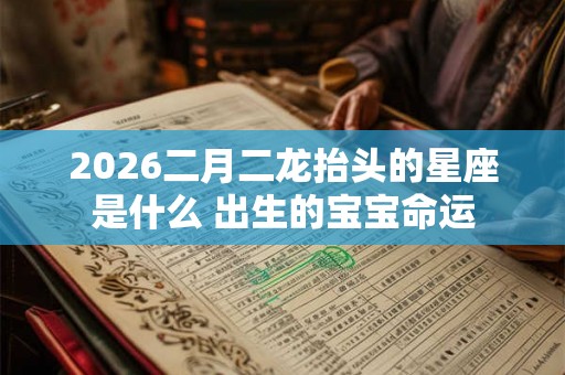 2026二月二龙抬头的星座是什么 出生的宝宝命运