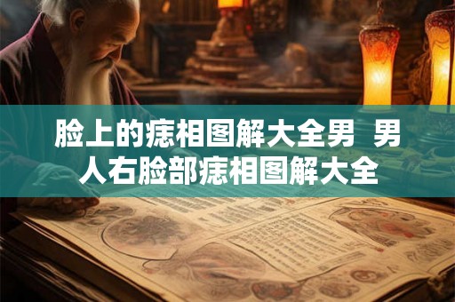 脸上的痣相图解大全男  男人右脸部痣相图解大全
