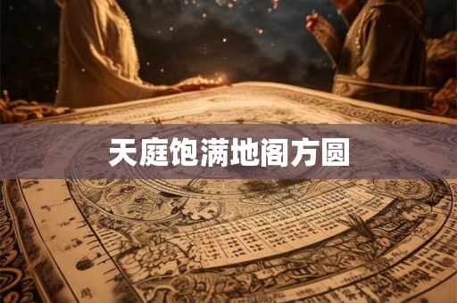 天庭饱满地阁方圆