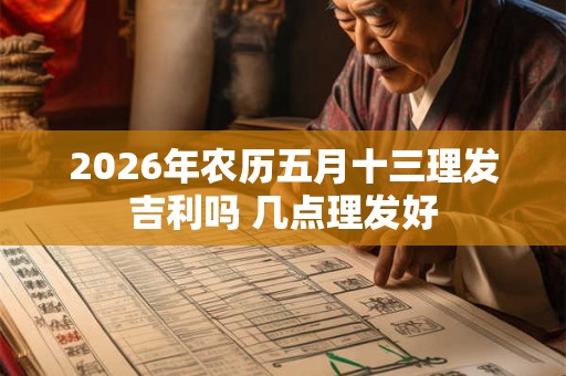 2026年农历五月十三理发吉利吗 几点理发好