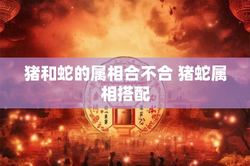 猪和蛇的属相合不合 猪蛇属相搭配 猪和蛇的属相合不合 猪蛇属相搭配