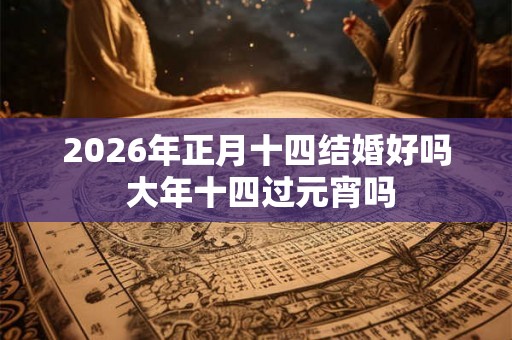 2026年正月十四结婚好吗 大年十四过元宵吗