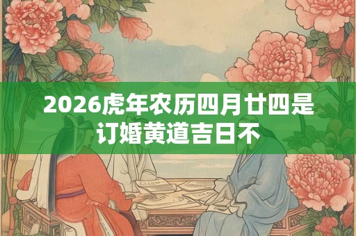 2026虎年农历四月廿四是订婚黄道吉日不