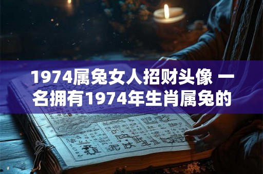 1974属兔女人招财头像 一名拥有1974年生肖属兔的女性选择怎样的招财头像 1974属兔女人招财头像 一名拥有1974年生肖属兔的女性选择怎样的招财头像