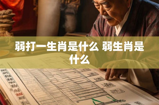 弱打一生肖是什么 弱生肖是什么