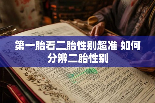 第一胎看二胎性别超准 如何分辨二胎性别