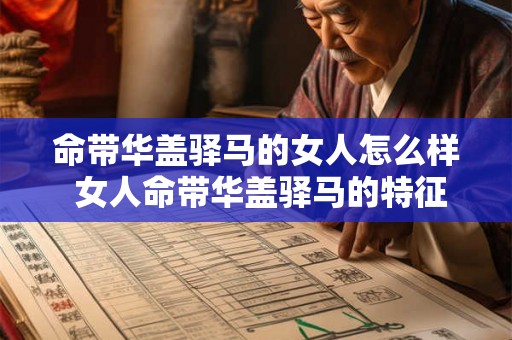 命带华盖驿马的女人怎么样 女人命带华盖驿马的特征是什么