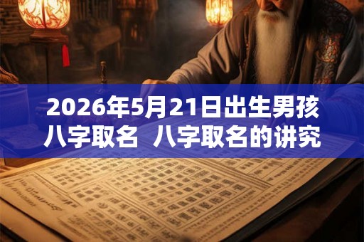 2026年5月21日出生男孩八字取名 八字取名的讲究 2026年5月21日出生男孩八字取名 八字取名的讲究