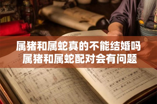 属猪和属蛇真的不能结婚吗 属猪和属蛇配对会有问题吗