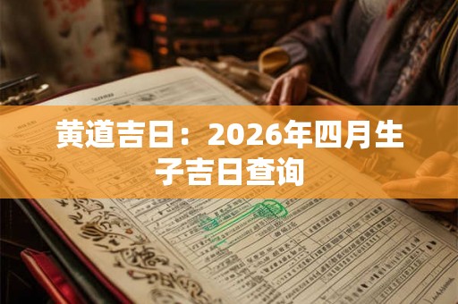 黄道吉日:2026年四月生子吉日查询 黄道吉日:2026年四月生子吉日查询