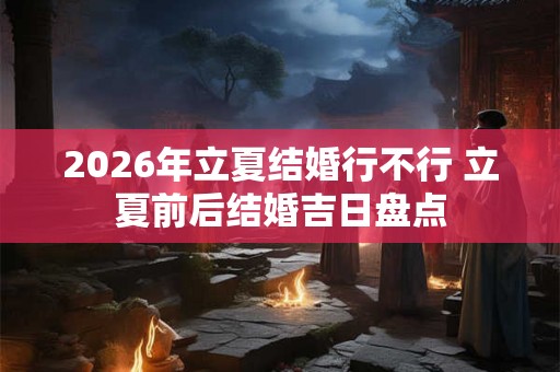 2026年立夏结婚行不行 立夏前后结婚吉日盘点