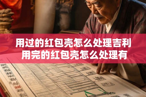 用过的红包壳怎么处理吉利 用完的红包壳怎么处理有什么好方法吗