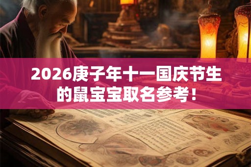 2026庚子年十一国庆节生的鼠宝宝取名参考！