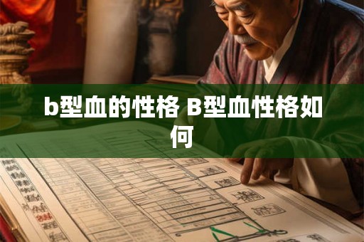 b型血的性格 B型血性格如何 b型血的性格 B型血性格如何