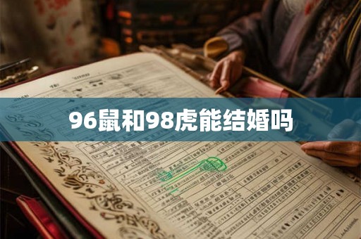 96鼠和98虎能结婚吗