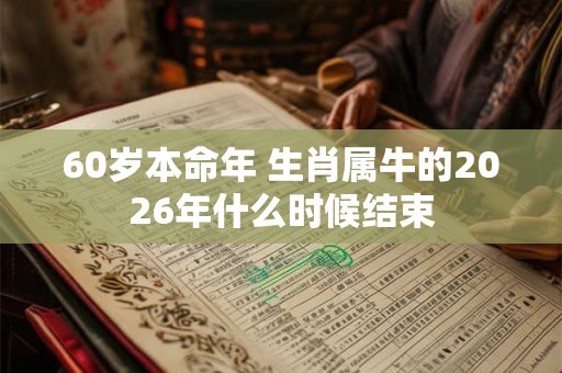 60岁本命年 生肖属牛的2026年什么时候结束
