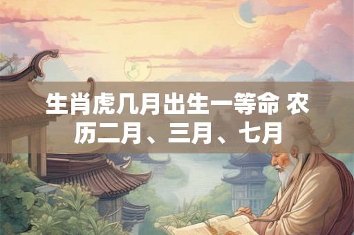 生肖虎几月出生一等命 农历二月、三月、七月