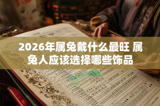 2026年属兔戴什么最旺 属兔人应该选择哪些饰品