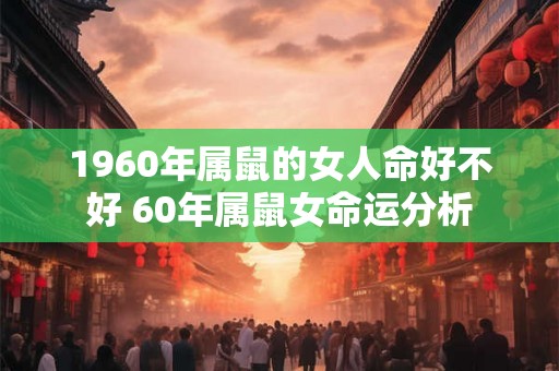 1960年属鼠的女人命好不好 60年属鼠女命运分析
