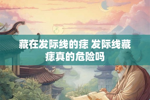 藏在发际线的痣 发际线藏痣真的危险吗
