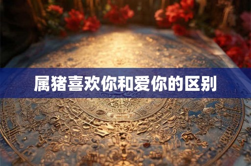 属猪喜欢你和爱你的区别
