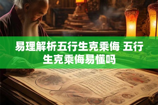 易理解析五行生克乘侮 五行生克乘侮易懂吗 易理解析五行生克乘侮 五行生克乘侮易懂吗
