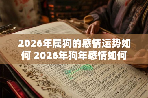 2026年属狗的感情运势如何 2026年狗年感情如何