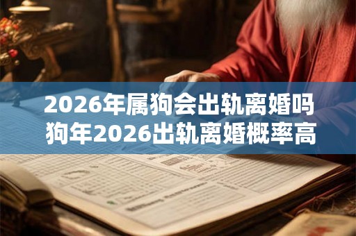 2026年属狗会出轨离婚吗 狗年2026出轨离婚概率高吗