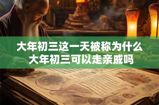 大年初三这一天被称为什么 大年初三可以走亲戚吗