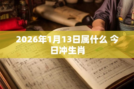 2026年1月13日属什么 今日冲生肖
