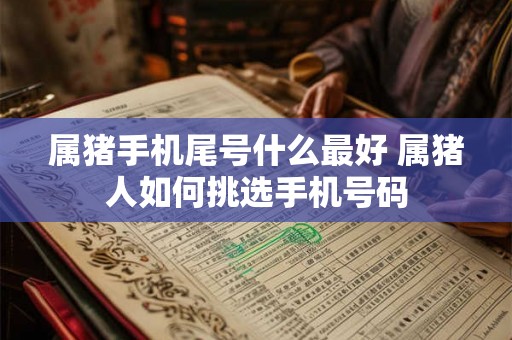 属猪手机尾号什么最好 属猪人如何挑选手机号码