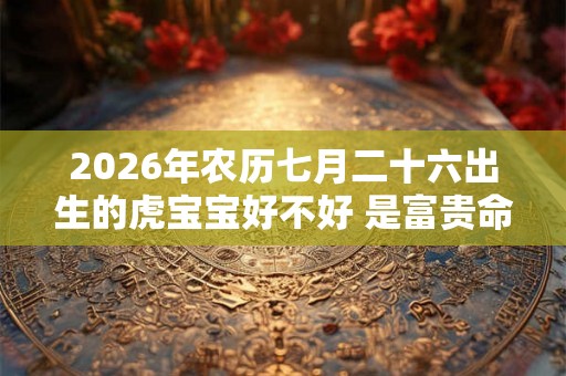 2026年农历七月二十六出生的虎宝宝好不好 是富贵命吗