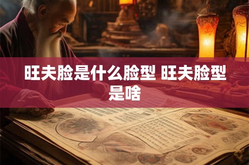 旺夫脸是什么脸型 旺夫脸型是啥
