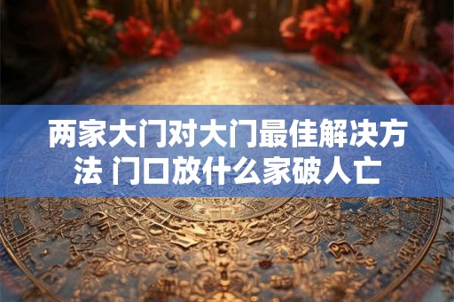 两家大门对大门最佳解决方法 门口放什么家破人亡