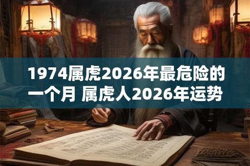1974属虎2026年最危险的一个月 属虎人2026年运势如何