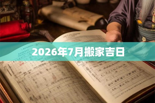2026年7月搬家吉日