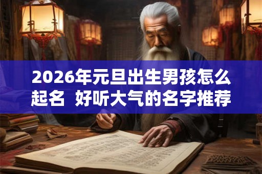 2026年元旦出生男孩怎么起名  好听大气的名字推荐