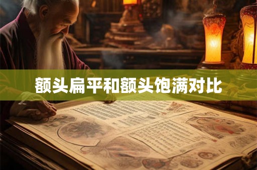 额头扁平和额头饱满对比