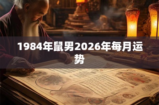 1984年鼠男2026年每月运势