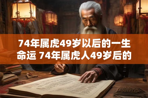 74年属虎49岁以后的一生命运 74年属虎人49岁后的运势如何