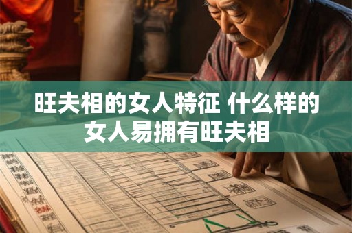 旺夫相的女人特征 什么样的女人易拥有旺夫相