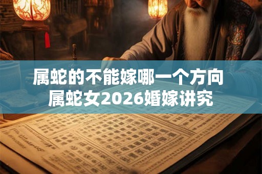属蛇的不能嫁哪一个方向 属蛇女2026婚嫁讲究