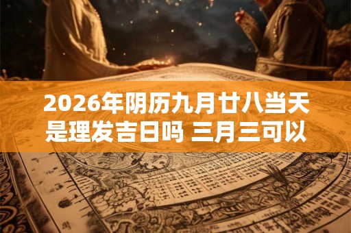 2026年阴历九月廿八当天是理发吉日吗 三月三可以剪发不