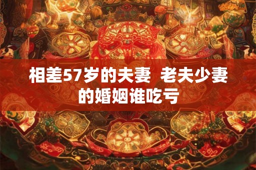 相差57岁的夫妻 老夫少妻的婚姻谁吃亏 相差57岁的夫妻 老夫少妻的婚姻谁吃亏